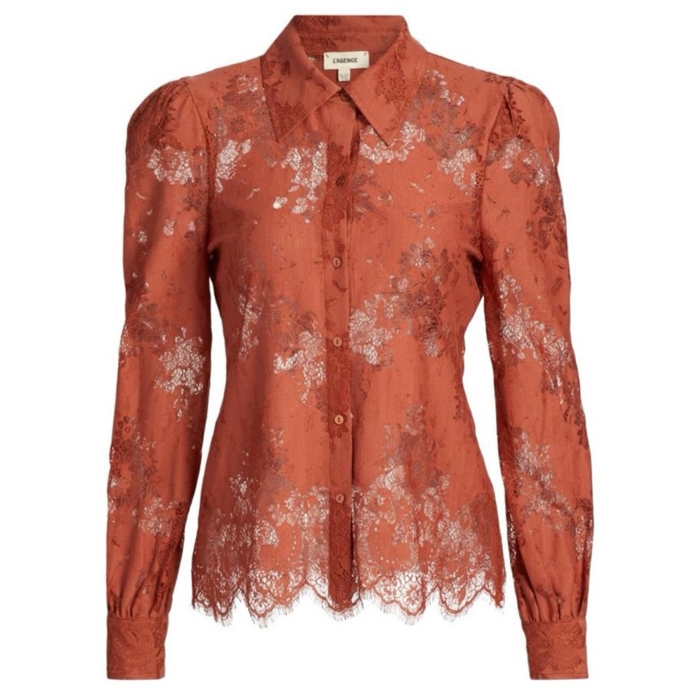 L'AGENCE Jenica Lace Blouse